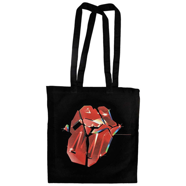 The Rolling Stones 'Hackney Diamonds Lick' (Black) Tote Bag