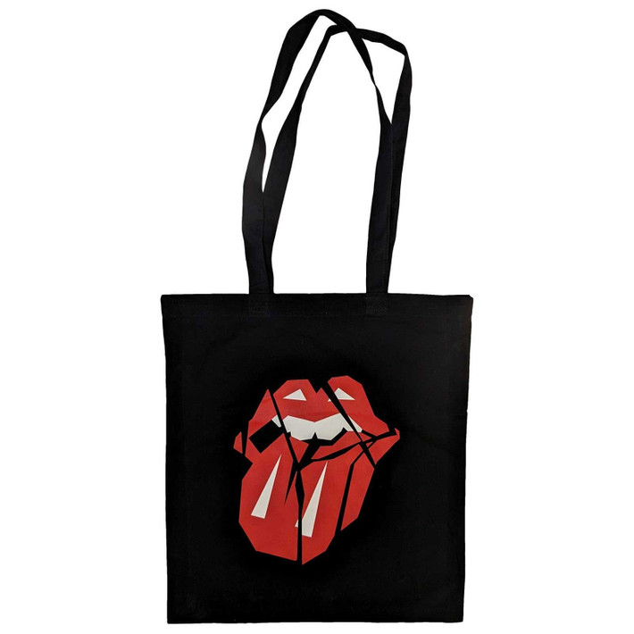 The Rolling Stones 'Hackney Diamonds Shards' (Black) Tote Bag