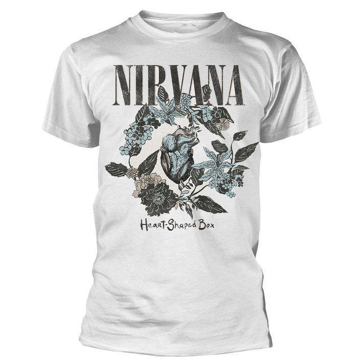 Nirvana 'Heart Shape Box' (White) T-Shirt