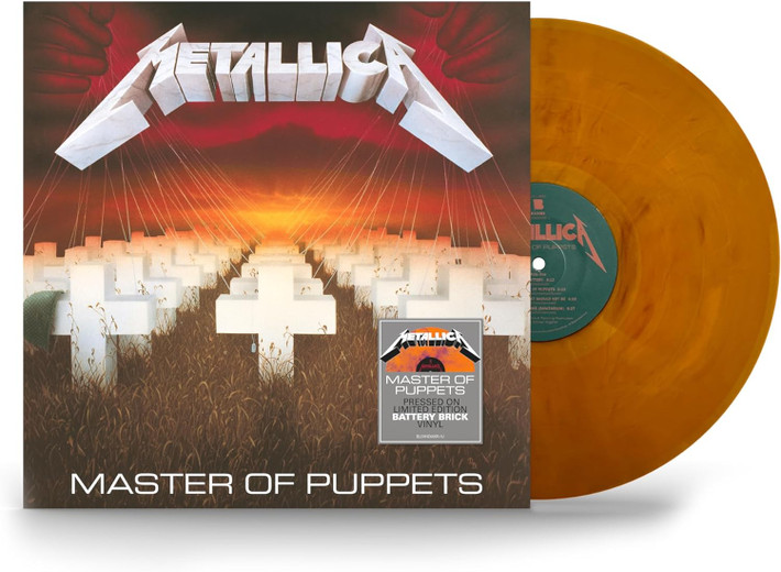 Metallica 'Master Of Puppets' LP 180g 'Battery Brick' Colour Vinyl