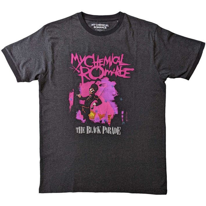 My Chemical Romance 'March' (Grey) Eco Ringer T-Shirt