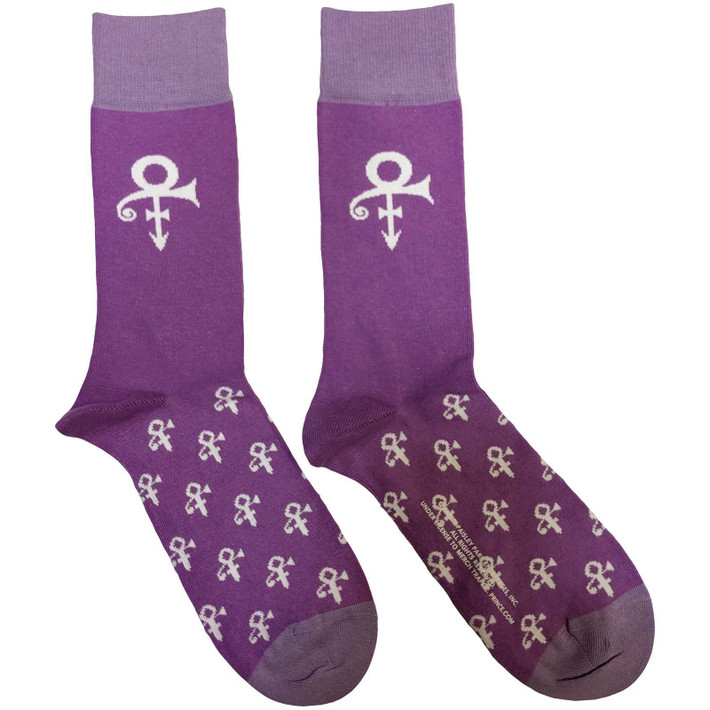 Prince 'Symbol' (Purple) Socks (One Size = UK 7-11)