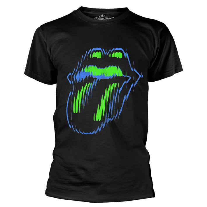 The Rolling Stones 'Distorted Tongue' (Black) T-Shirt