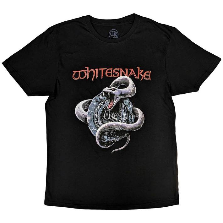 Whitesnake 'Silver Snake' (Black)  T-Shirt