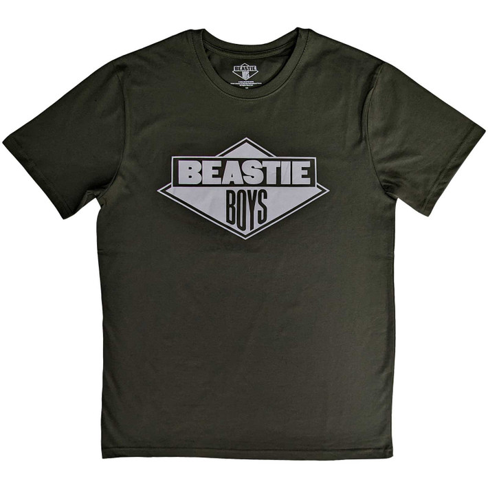 Beastie Boys 'Black & White Logo' (Green) T-Shirt