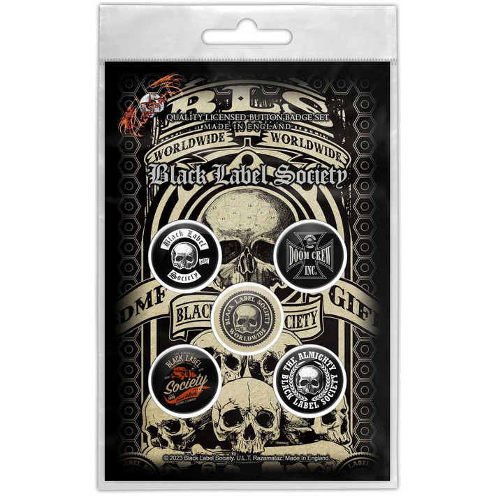 Black Label Society 'Worldwide' Button Badge Pack
