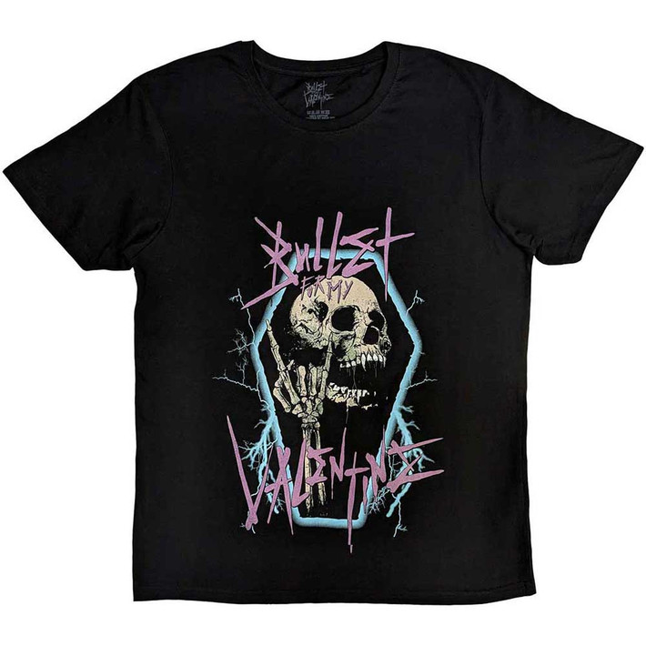 Bullet For My Valentine 'Thrash Skull' (Black) T-Shirt