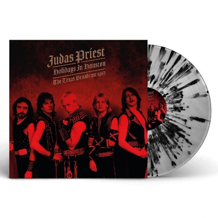 Judas Priest 'Holidays In Houston' LP Clear With Black Splatter Gatefold Vinyl