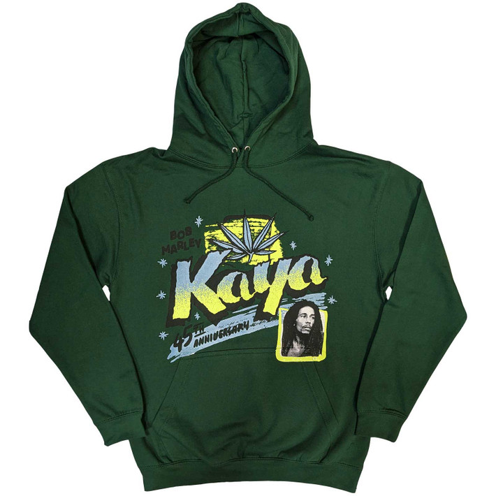 Bob Marley 'Kaya' (Green) Pull Over Hoodie