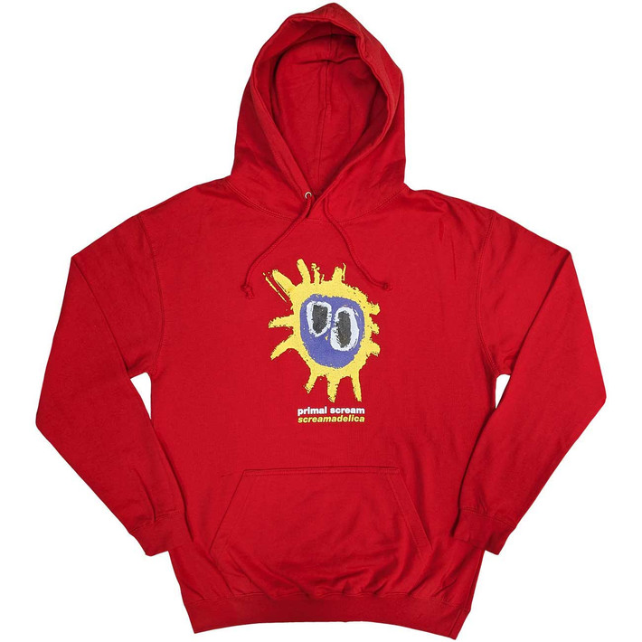 Primal Scream 'Screamadelica' (Red) Pull Over Hoodie