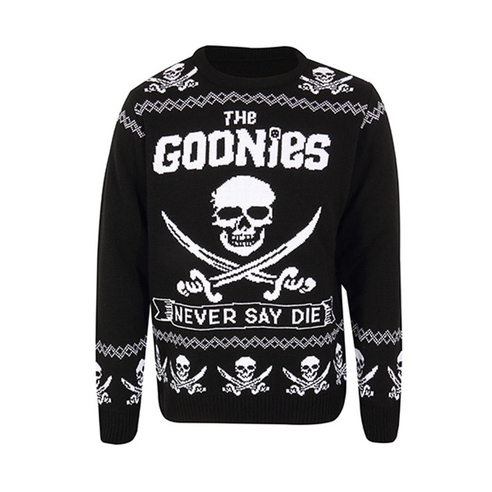 The Goonies 'Never Say Die' (Black) Knitted Sweatshirt