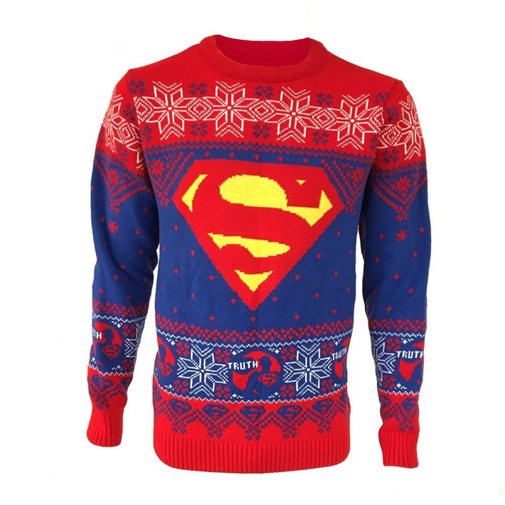 Superman 'Logo - Truth' (Multicoloured) Knitted Sweatshirt