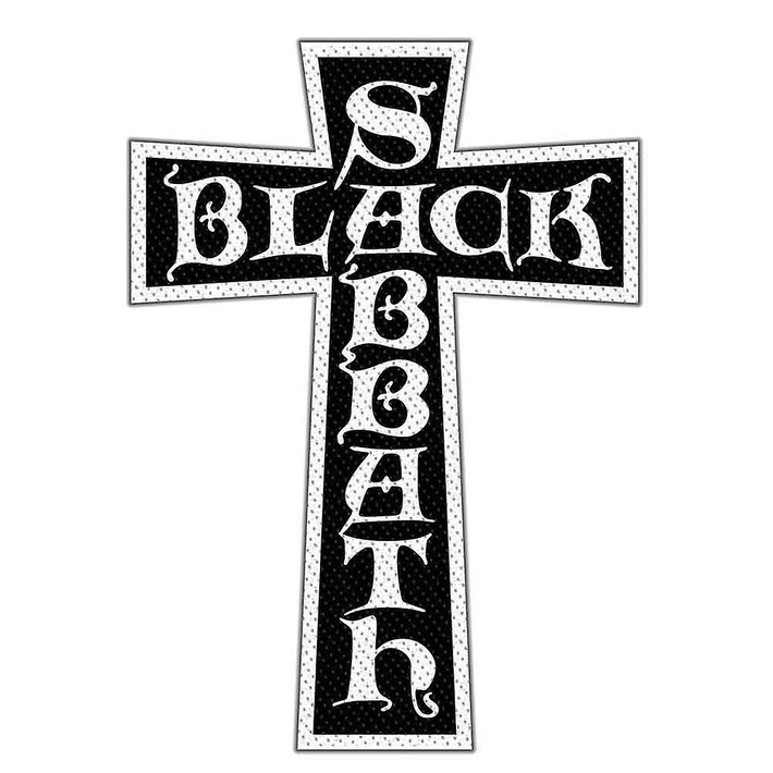 Black Sabbath 'Cross Logo Cut Out' (Black) Patch