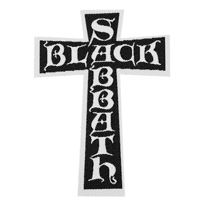 Black Sabbath 'Cross Logo Cut Out' Patch