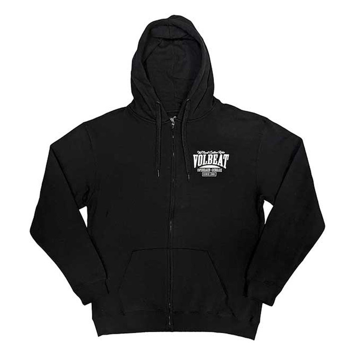 Volbeat 'Louder and Faster' (Black) Zip Up Hoodie