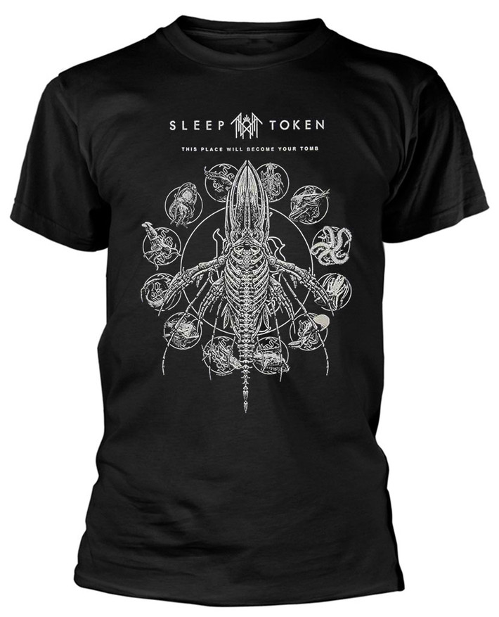 Sleep Token 'Tomb Whale' (Black) T-Shirt