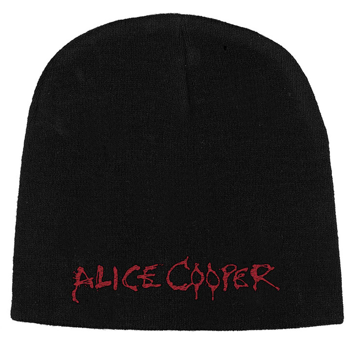 Alice Cooper 'Logo' (Black) Beanie Hat