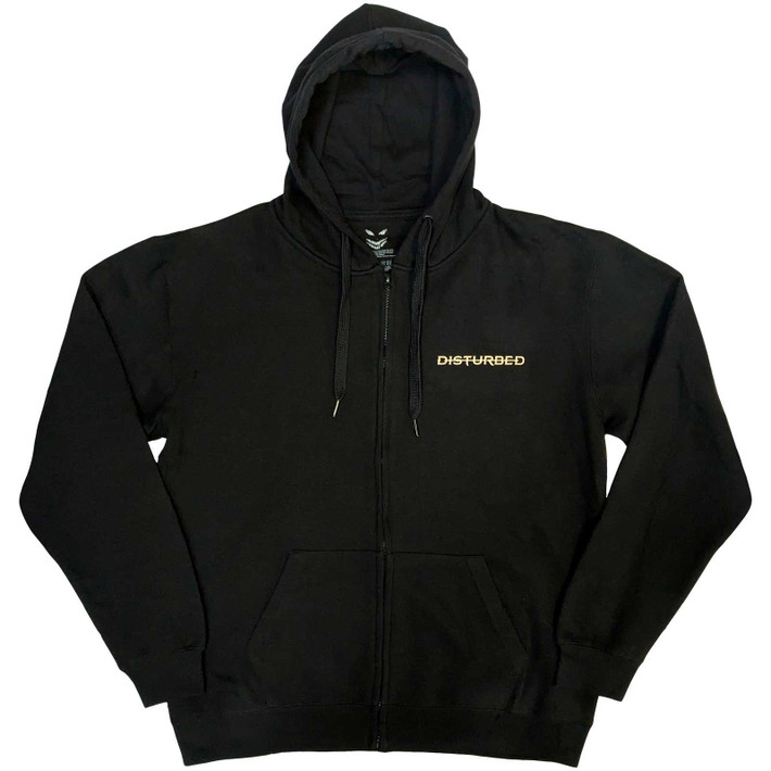 Disturbed 'The Face' (Black) Zip Up Hoodie