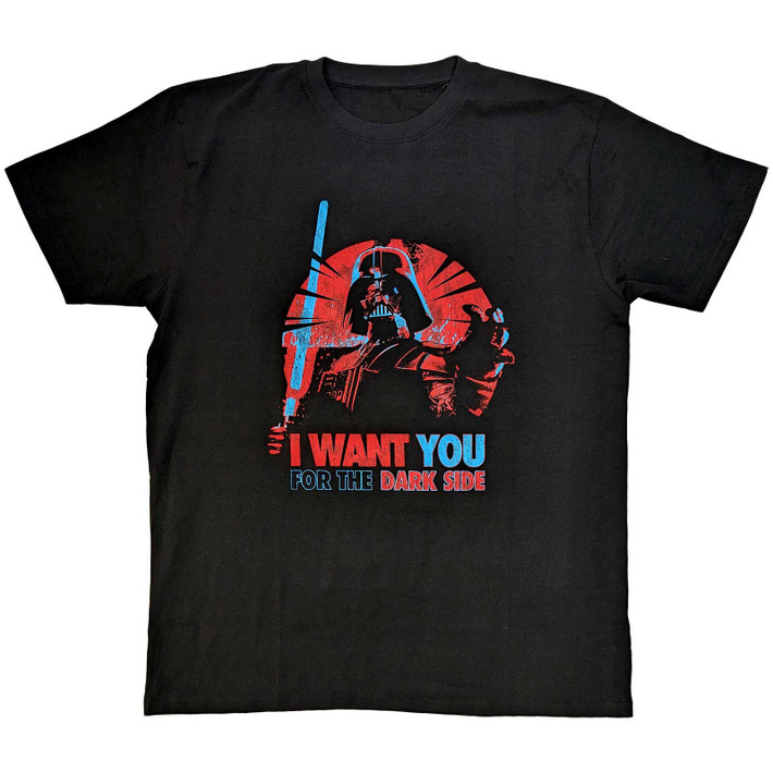 Star Wars 'Vader I Want You' (Black) T-Shirt