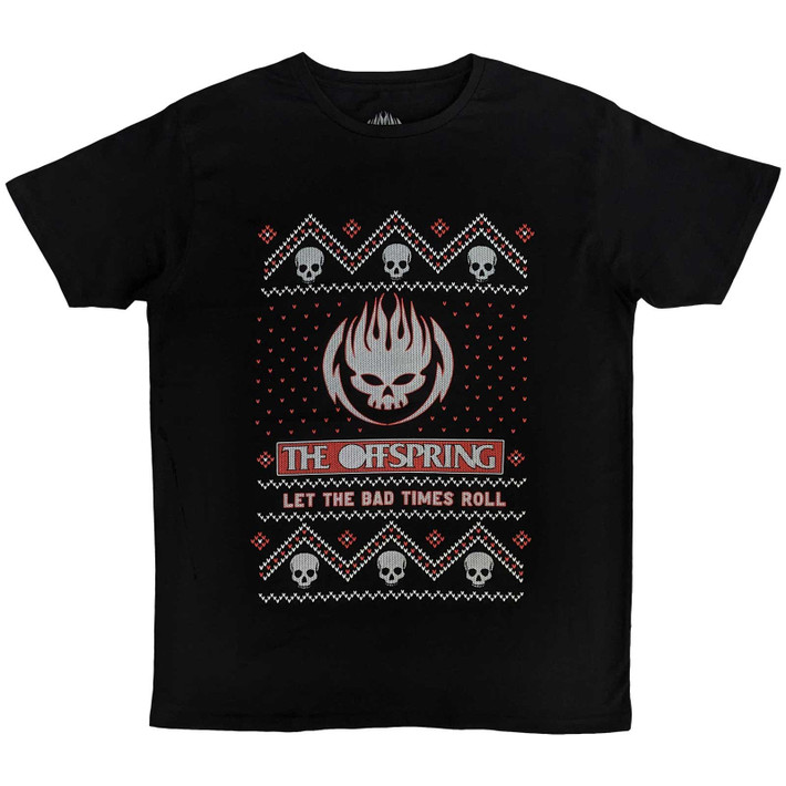 The Offspring 'Christmas Bad Times' (Black) T-Shirt