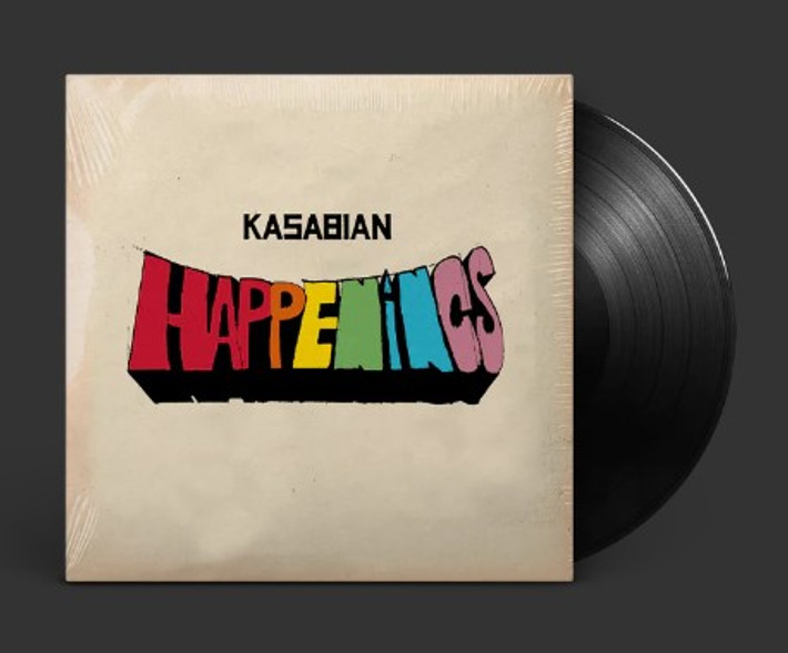PRE-ORDER - Kasabian 'Happenings' LP Black Vinyl - RELEASE DATE 14th June 2024