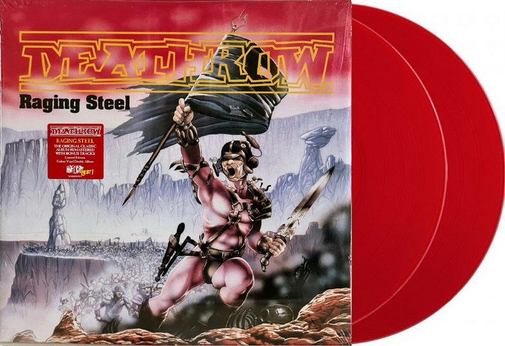 Deathrow 'Raging Steel' 2LP Translucent Red Vinyl