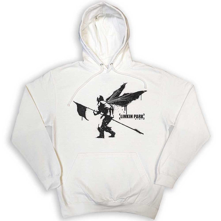 Linkin Park 'Street Soldier' (White) Pull Over Hoodie
