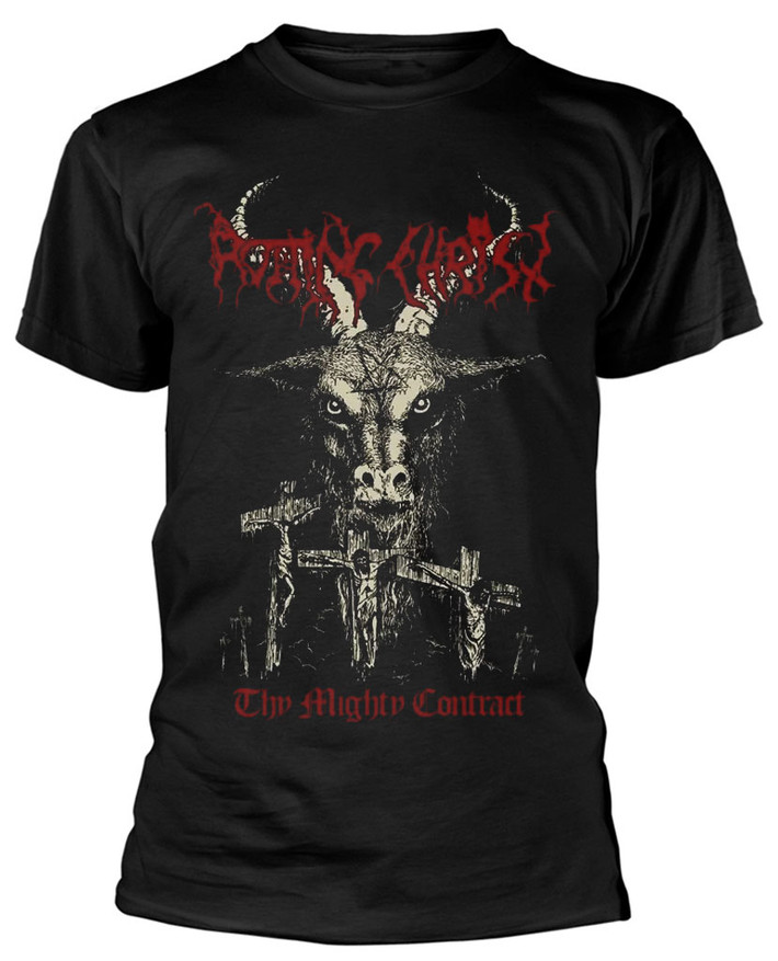 Rotting Christ 'Thy Mighty Contract' (Black) T-Shirt Front