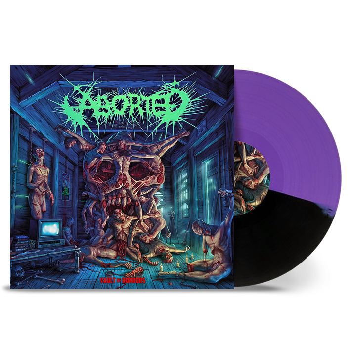 Aborted 'Vault Of Horrors' LP  Purple Black Split Vinyl