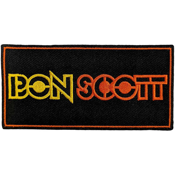 Bon Scott 'Logo' (Black) (Iron On) Patch