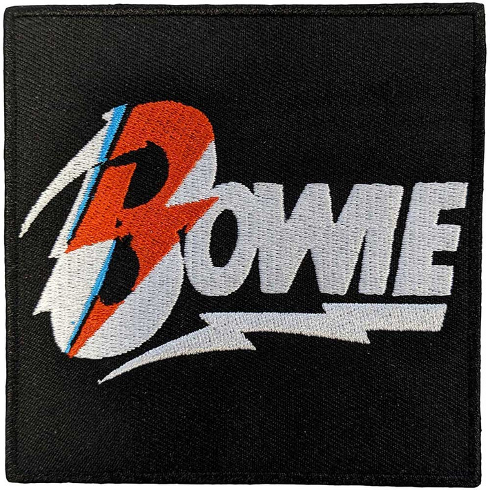 David Bowie 'Diamond Dogs Flash Logo' (Black) (Iron On) Patch