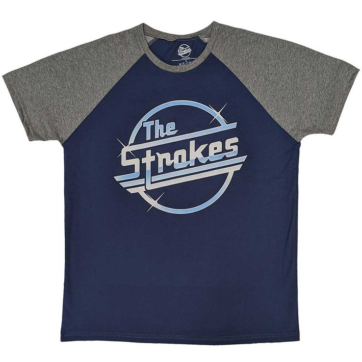 The Strokes 'OG Magna' (Denim Blue & Grey) Raglan T-Shirt