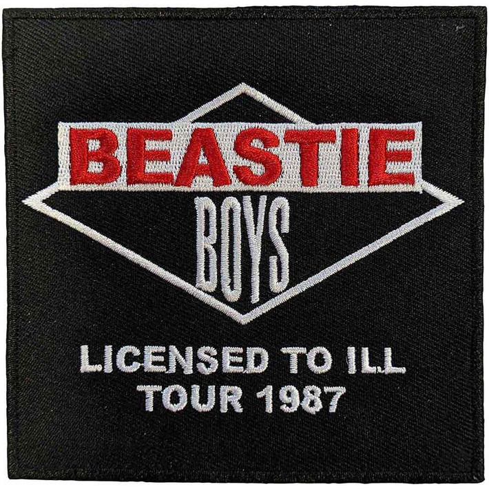 Beastie Boys 'Licensed To Ill Tour 1987' (Black) (Iron On) Patch