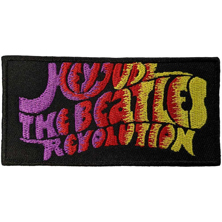 The Beatles 'Hey Jude/Revolution' (Black) (Iron On) Patch