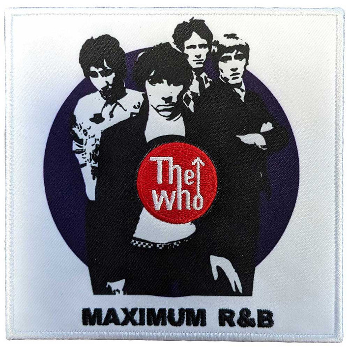 The Who 'Maximum R&B' (White) (Iron On) Patch