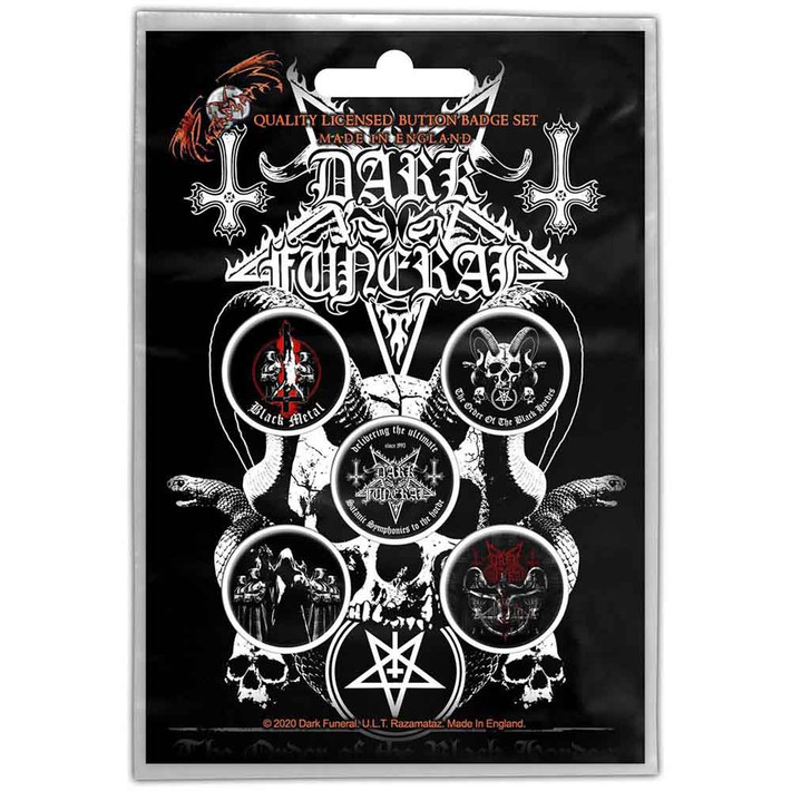 Dark Funeral 'The Black Hordes' Button Badge Pack