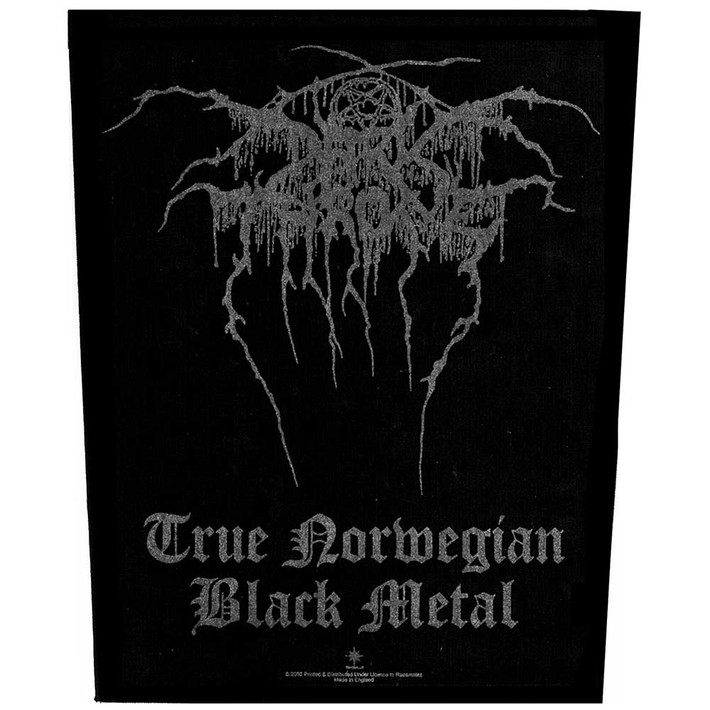 Darkthrone 'True Norwegian Black Metal' (Black) Back Patch