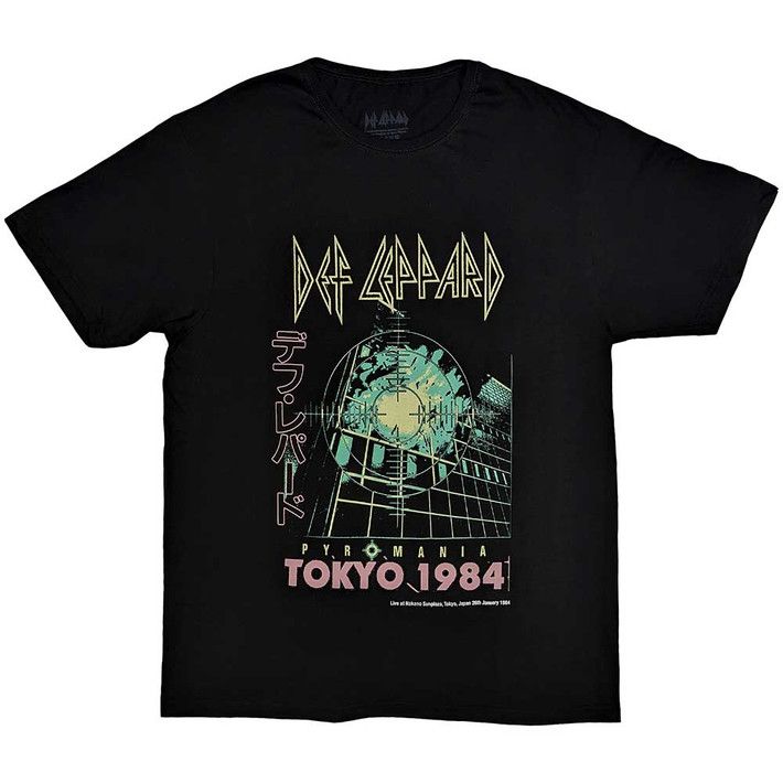 Def Leppard 'Tokyo' (Charcoal Grey) T-Shirt