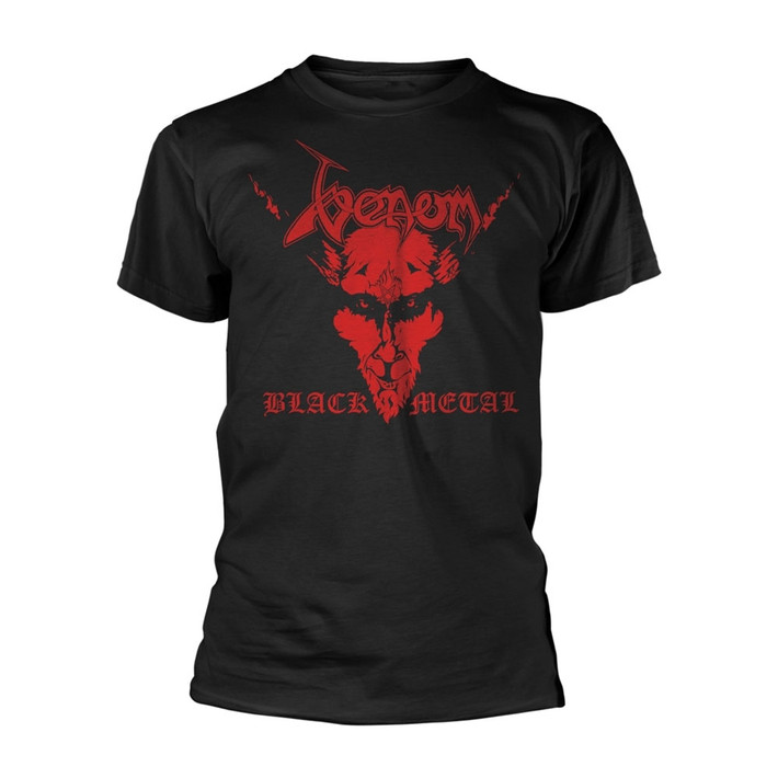 Venom 'Black Metal Red' (Black) T-Shirt Front