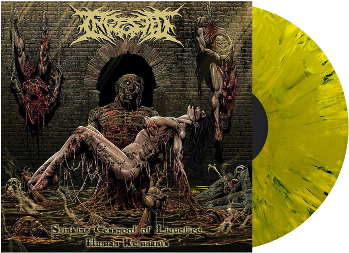 Ingested 'Stinking Cesspool of Liquified Human Remnants' 10" EP Green Black Swirl Vinyl