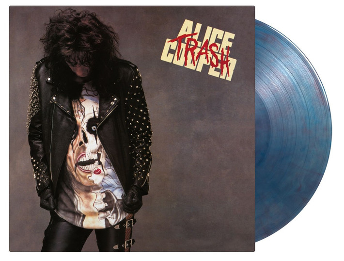 Alice Cooper 'Trash' LP 180g Translucent Blue Red Marbled Vinyl