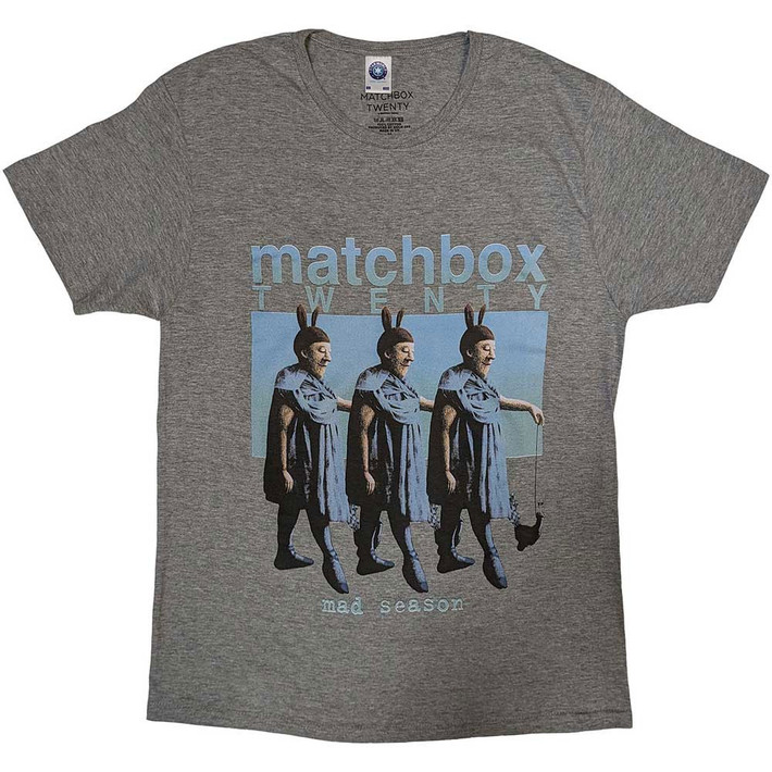 1997年 Matchbox Twenty Tシャツ Matchbox Twenty 'Mad Season' (Grey) T-Shirt | Eyesore Merch