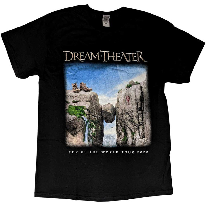 Dream Theater 'Top Of The World Cover Art Tour 2022' (Black) T-Shirt