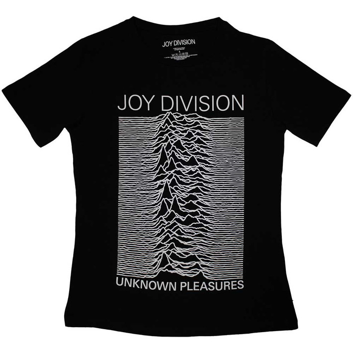 Joy Division 'Unknown Pleasures FP' (Black) Womens Fitted T-Shirt