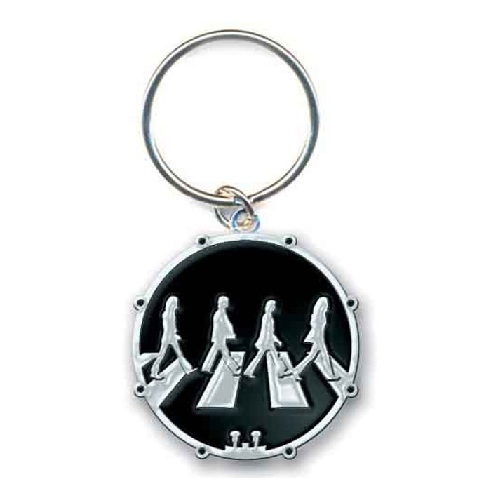 The Beatles 'Abbey Road Crossing Chrome Die-Cast' Keyring