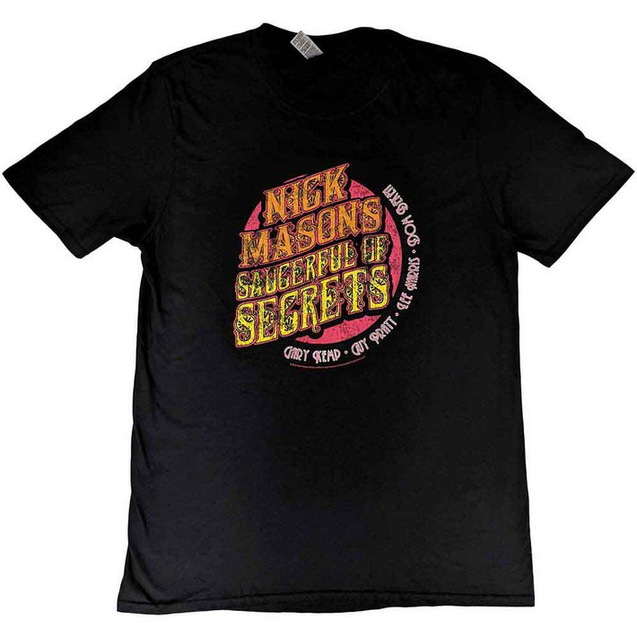 Nick Mason 'Saucerful of Secrets - Echoes European Tour 2022' (Black) T-Shirt