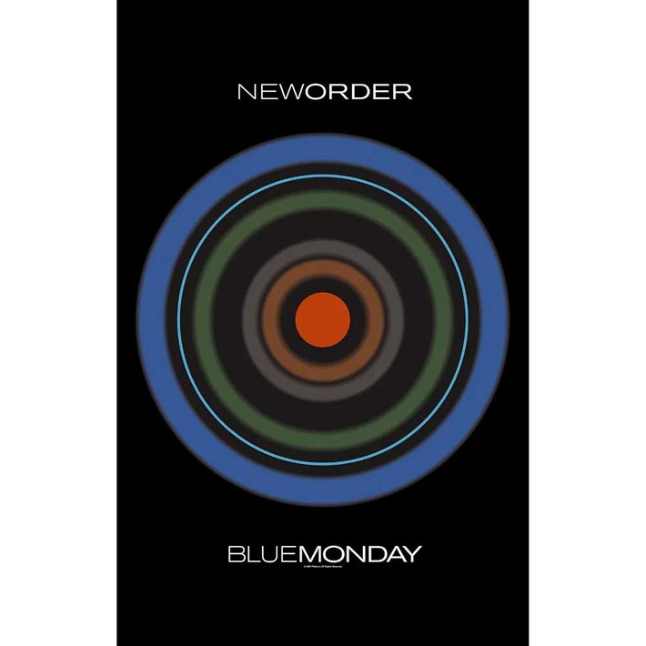 New Order 'Blue Monday' Textile Poster