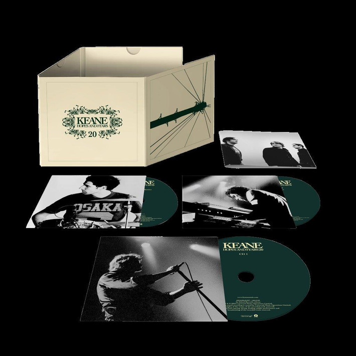 PRE-ORDER - Keane 'Hopes And Fears' (20th Anniversary) 3CD - RELEASE DATE 10th May 2024