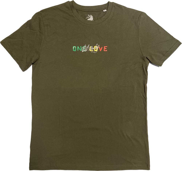 Bob Marley 'One Love Dreads Back Print' (Green) T-Shirt