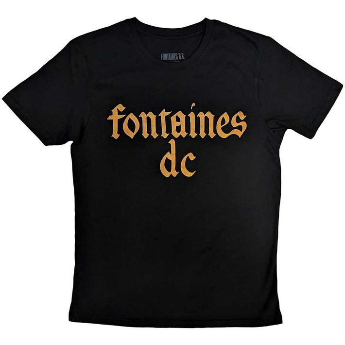 Fontaines D.C. 'Gothic Logo' (Black) T-Shirt